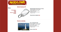 Desktop Screenshot of akrylowe.aracena.pl